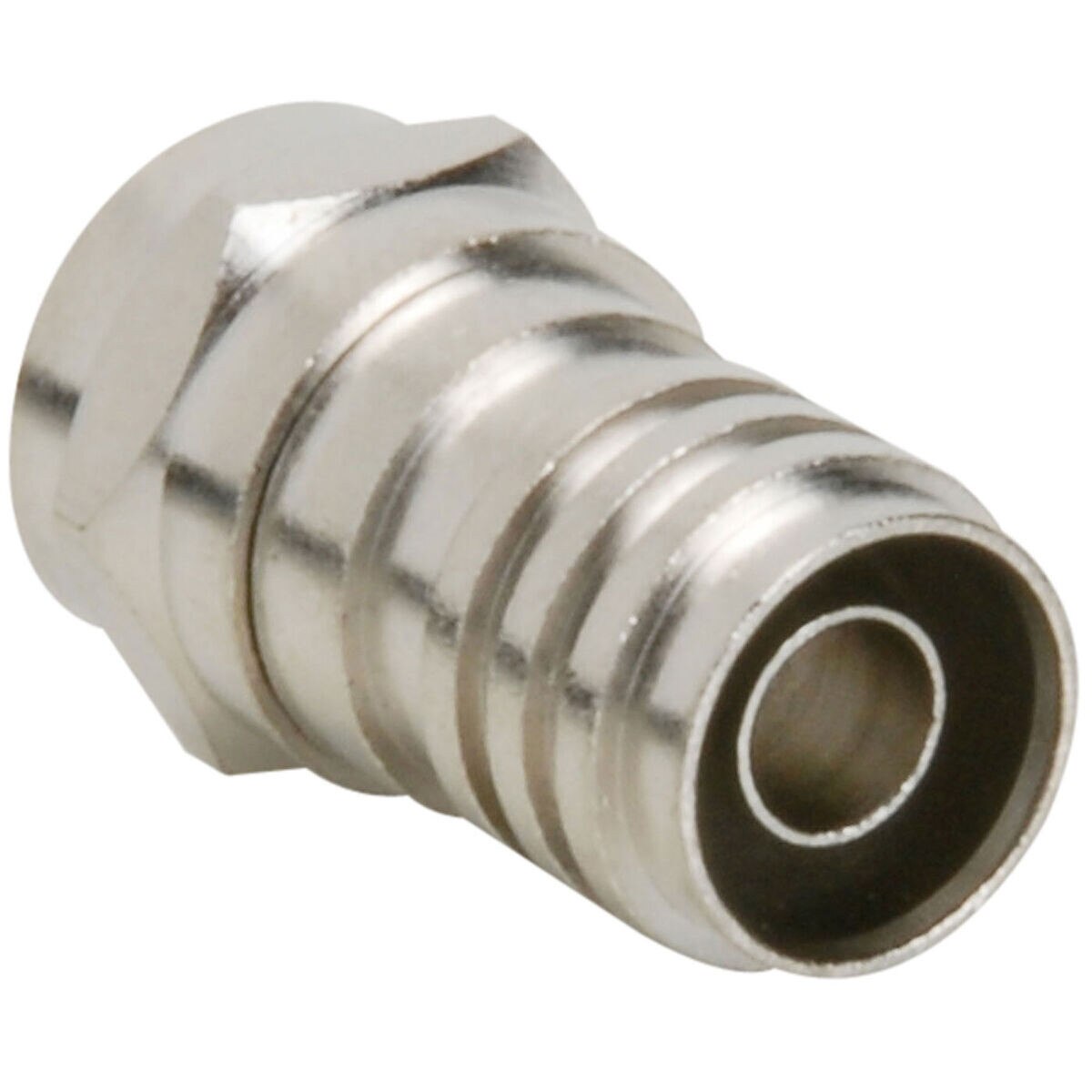F Connector Male Crimp For RG59 Attached Ferrule